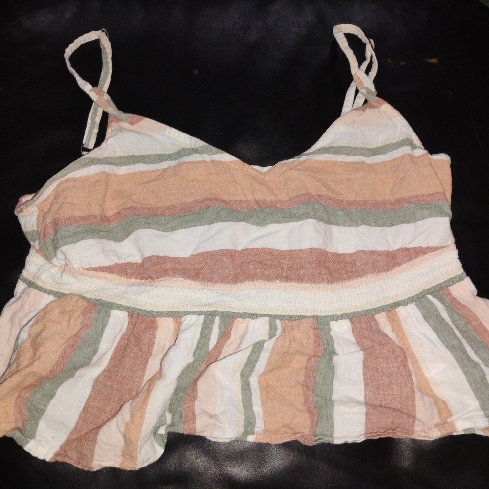 Striped Multicolor Women's Flowy Top